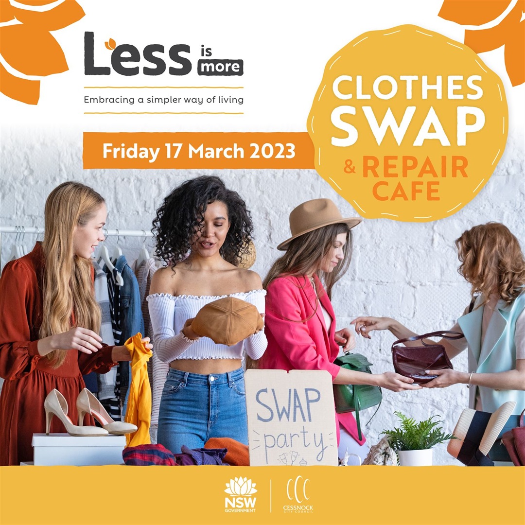 Clothes Swap and Repair Cafe Night Cessnock City Council