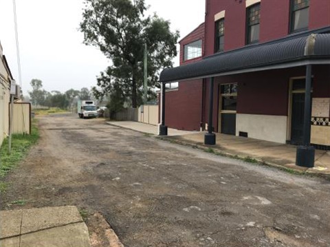 Chruch Street, Branxton before commencement of works