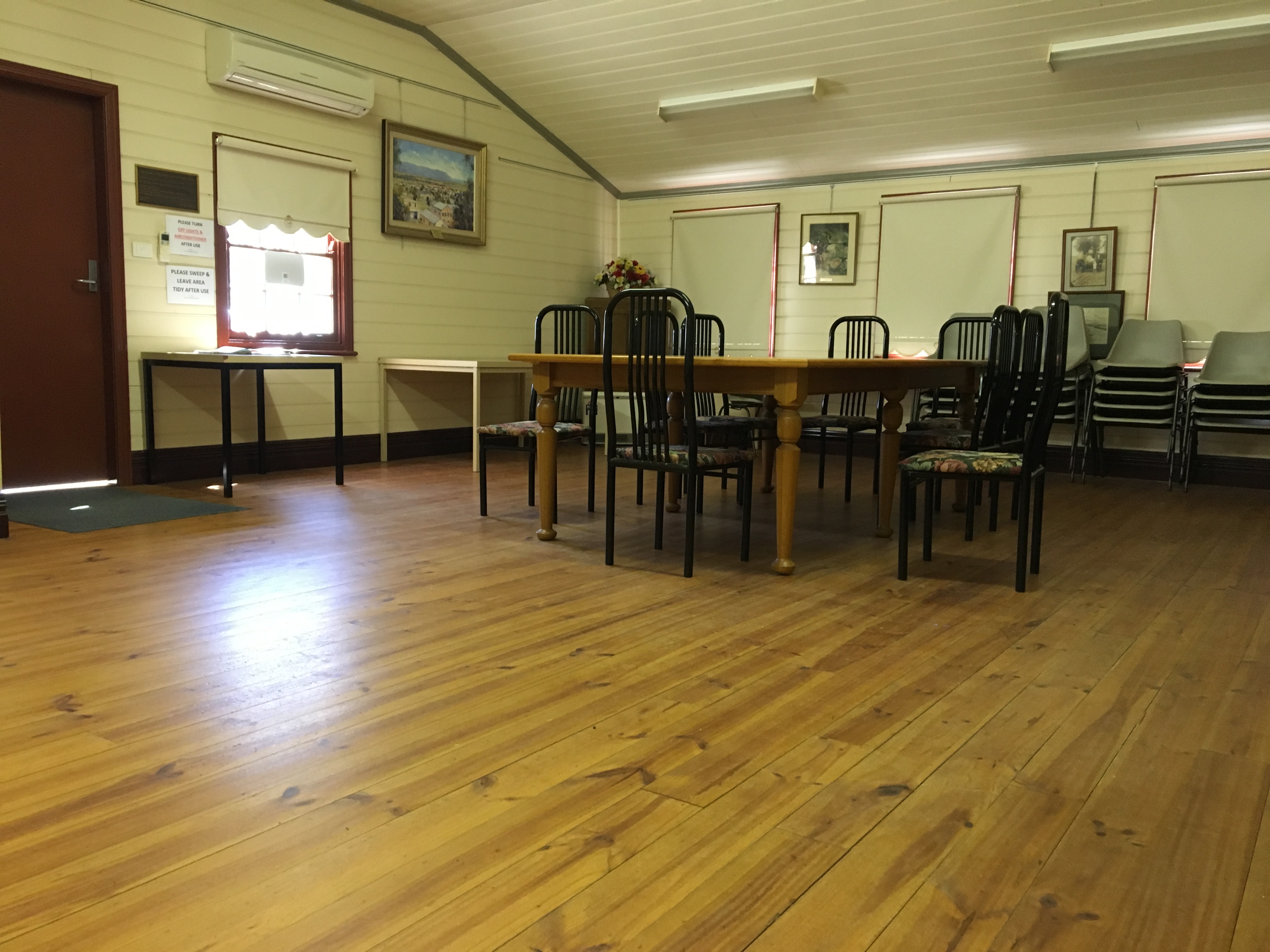 Image of Marthaville main program room with table and chairs