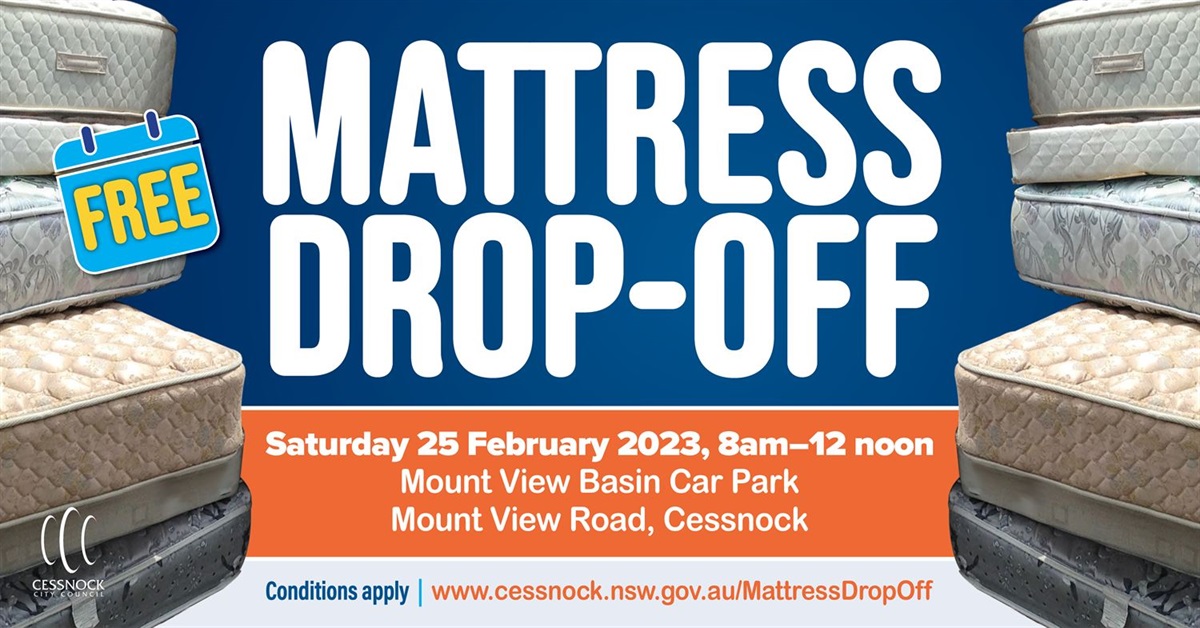 Cessnock Council Invites Residents to Free Mattress DropOff Event