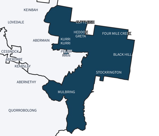 Map of Council Ward D boundary