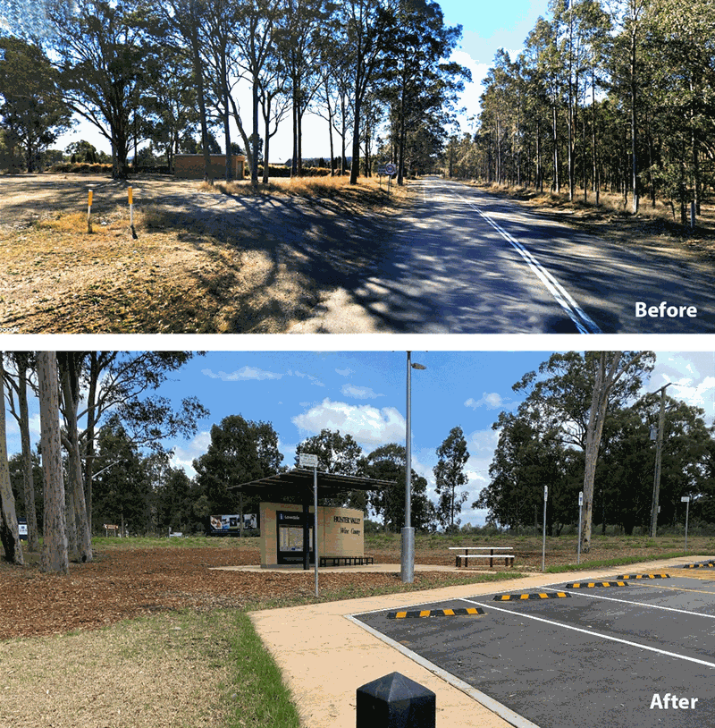 New Information Bay on Wilderness Road, Lovedale