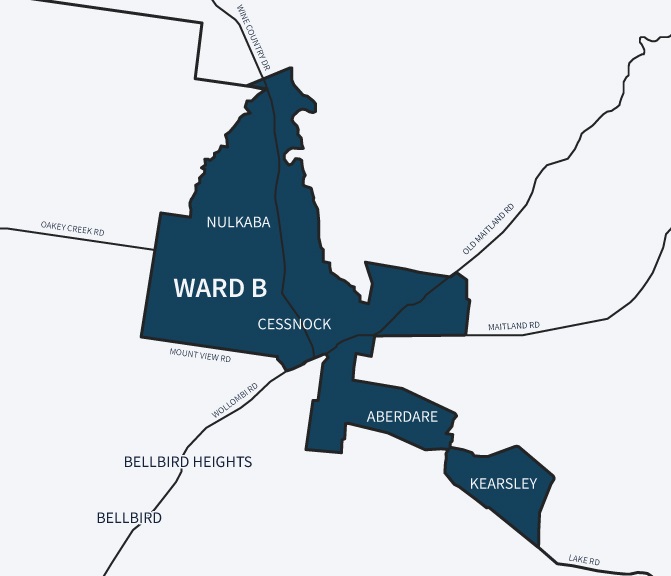 Map of Council Ward B Boundary