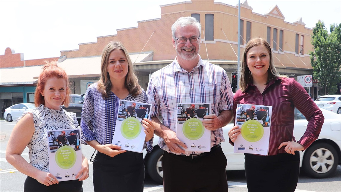 Image of Council's Economic Development Team presenting the Business Capability Study 2019